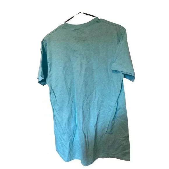 DISNEY SIZE LARGE LIGHT BLUE TEE WITH MICKEY AND MINNIE - Picture 2 of 2